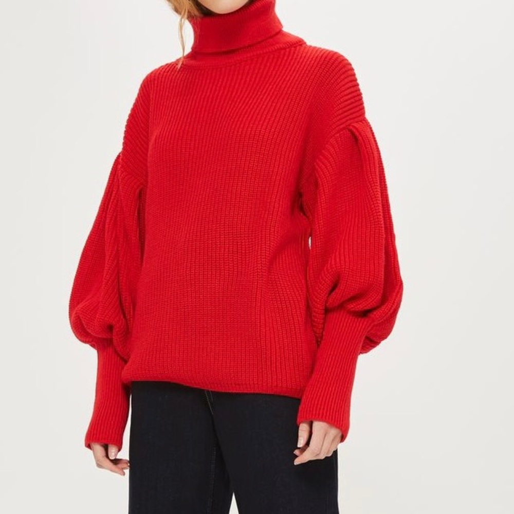 Brand new Topshop oversized sweater with balloon sleeves